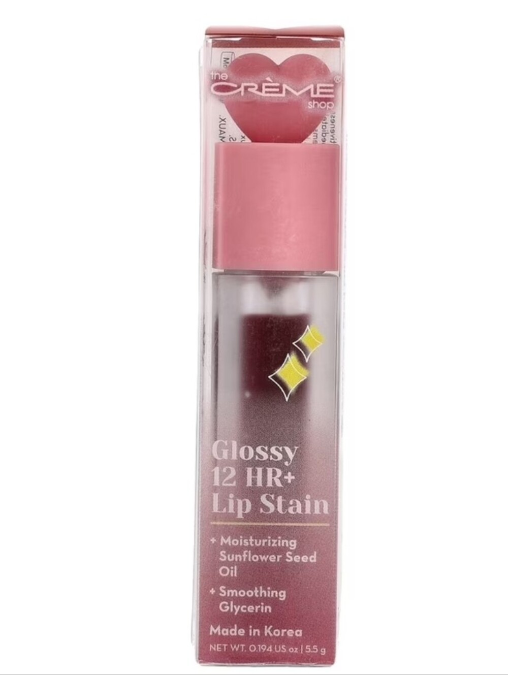 The Creme Shop Glossy 12 HR + Lip Stain Color Cherub